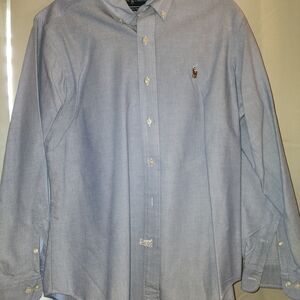 Polo by Ralph Lauren Men's Light Blue Button Down Shirt